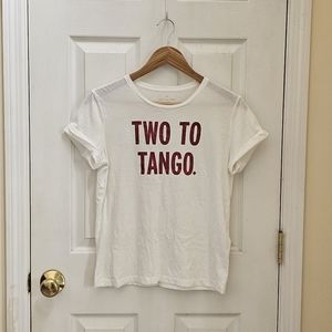 Kate Spade Two To Tango Short Sleeve Cotton Tee Sz XS